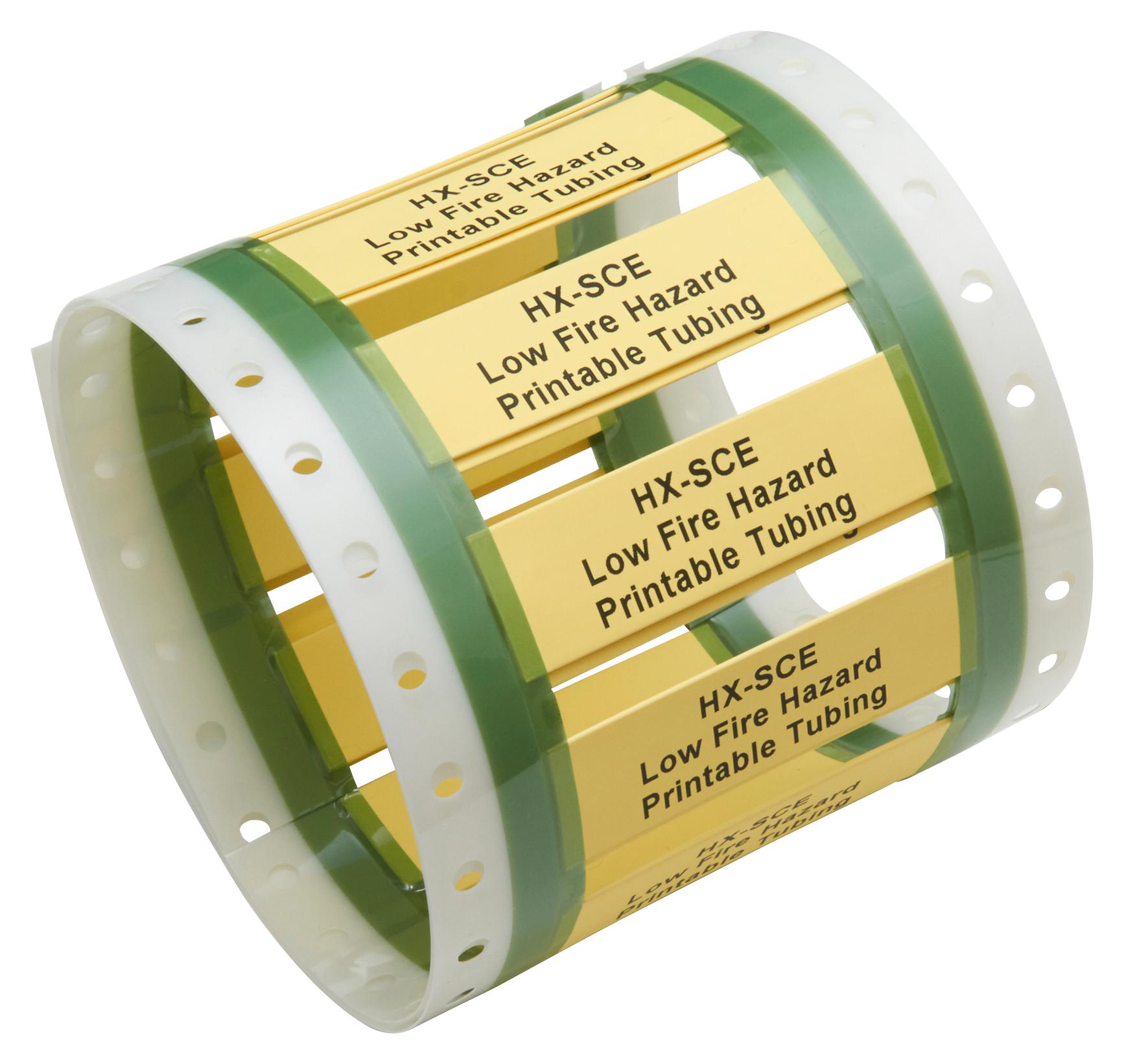 HX-SCE-1K-6.4-50-4 HEAT SHRINK MARKER, 6.4MM, YELLOW,PK1000 RAYCHEM - TE CONNECTIVITY