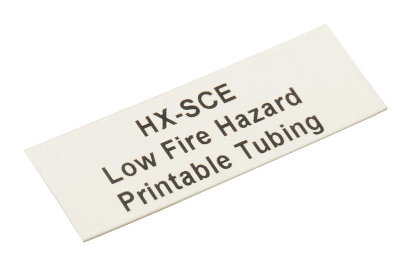 HX-SCE-1K-6.4-50-9 HEAT SHRINK MARKER, 6.4MM, WHITE, PK1000 RAYCHEM - TE CONNECTIVITY