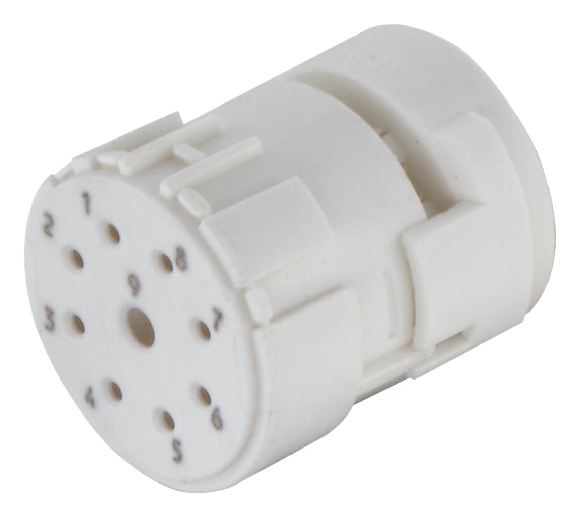 09151093101 CIRCULAR INSERT, RCPT, 8POS, PA, CRIMP HARTING