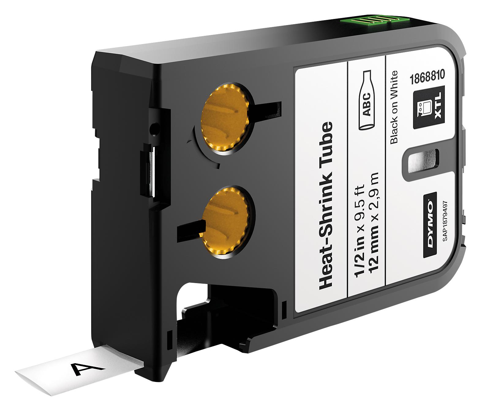 1868810 LABEL PRINTER TAPE, BLACK ON WHITE, 2.7M DYMO