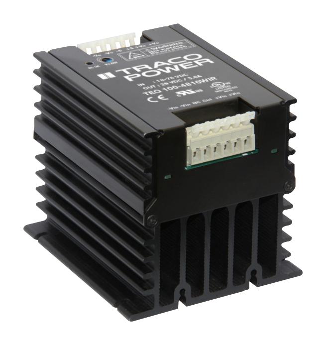 TEQ 100-7212WIR DC-DC CONVERTER, 12V, 8.4A TRACO POWER
