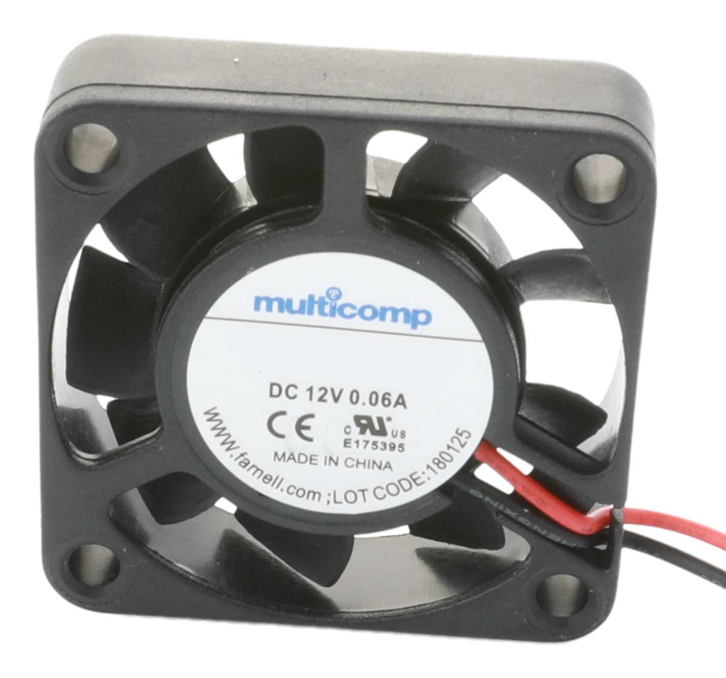 MC002111 AXIAL FAN, 50MM, 12VDC, 10.43CFM MULTICOMP PRO
