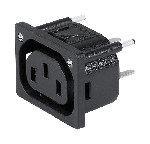 3-100-403 IEC OUTLET F, 10A, 250VAC, THT, PANEL SCHURTER