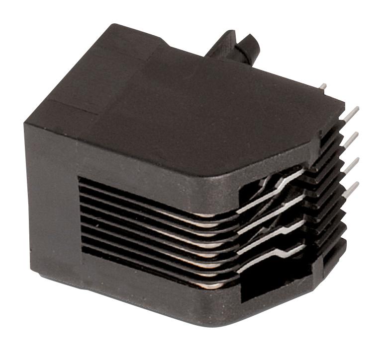 615008143721 RJ45 CONN, R/A, JACK, 8P8C, 1PORT, TH WURTH ELEKTRONIK