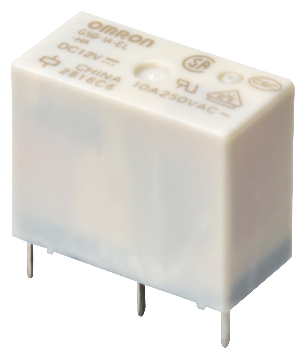 G5Q-1A4-EL3-HA  DC5 POWER RELAY, 5VDC, 10A, SPST-NO, TH OMRON