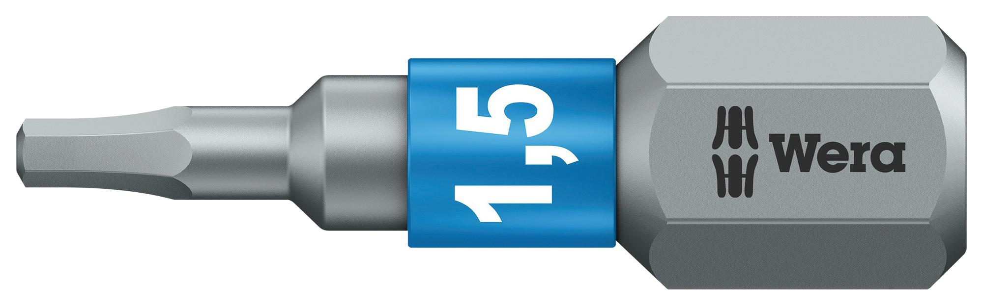 05056680001 HEX BIT, SIZE 1.5MM X 25MM WERA