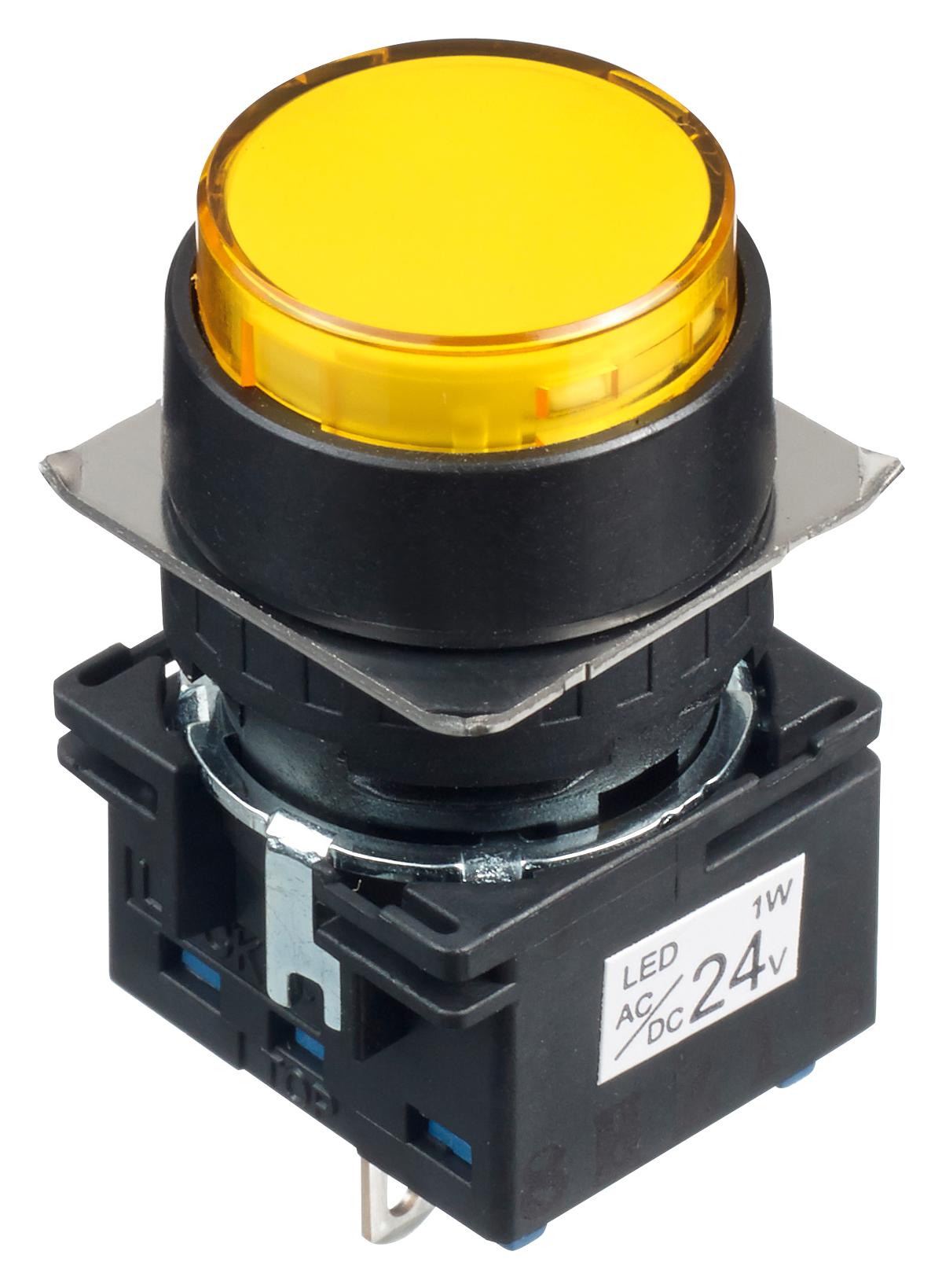 LB1P-1T04Y PILOT LIGHT, YELLOW, 24VAC/VDC IDEC
