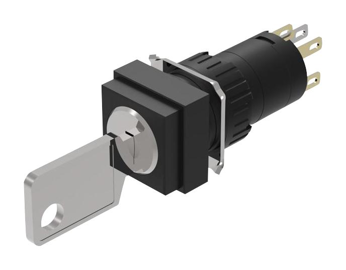 51-255.022D KEYLOCK SW, SPST-NO/NC, 2 POS, 5A, 250V EAO