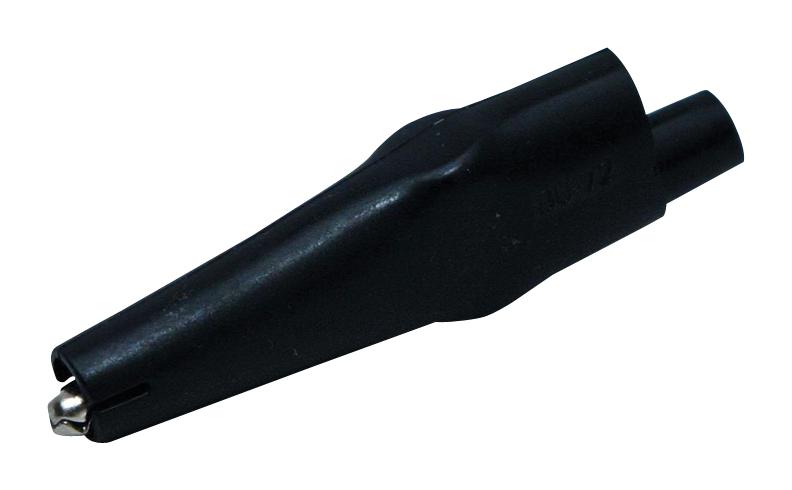 BU-63-0 ALLIGATOR CLIP, STEEL, 10A, 7.9MM, BLK MUELLER ELECTRIC