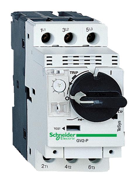GV2P08 CIRCUIT BREAKER, 3 POLE, 4A, 690VAC SCHNEIDER ELECTRIC