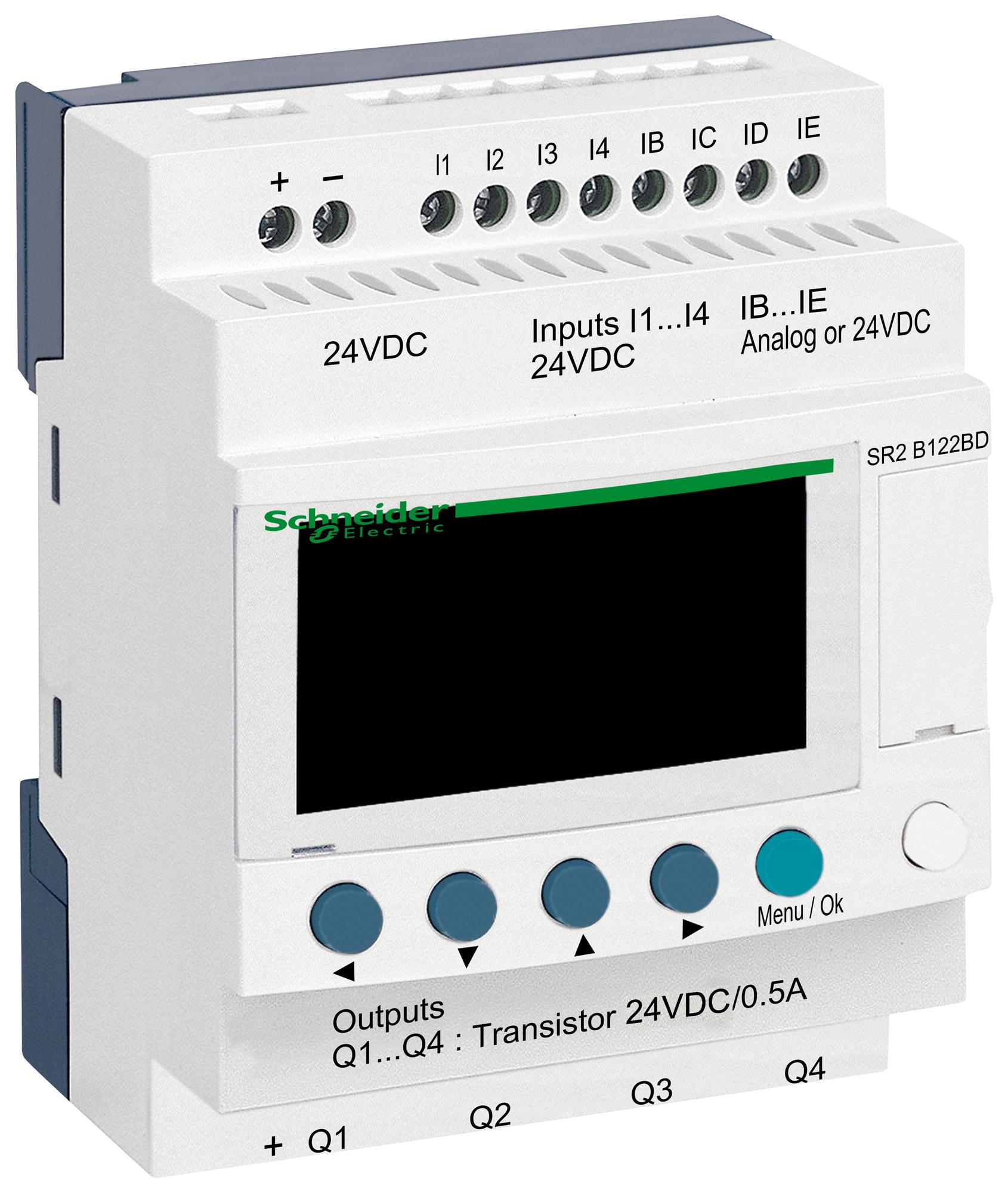 SR2B122BD COMPACT SMART RELAY, 16 I/O, 24V SCHNEIDER ELECTRIC
