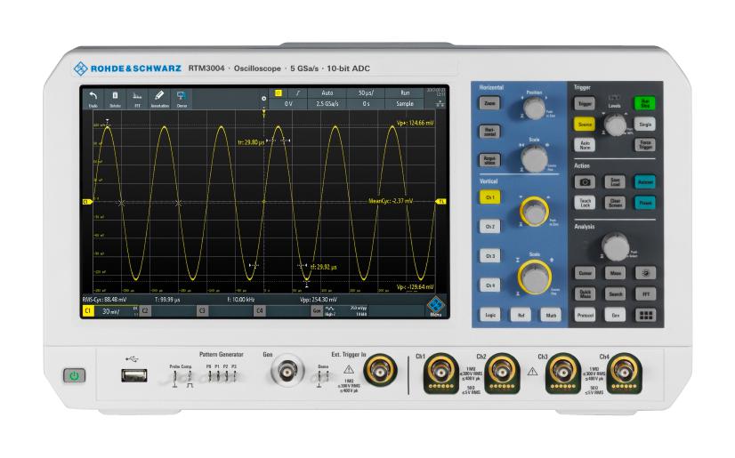 RTM3K-COM2 DIGITAL OSCILLOSCOPE, 2-CH, 1 GHZ ROHDE & SCHWARZ