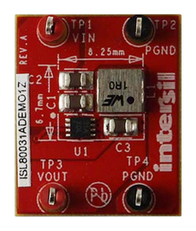 ISL80031ADEMO1Z DEMO BOARD, SYNC BUCK CONVERTER, 3A RENESAS