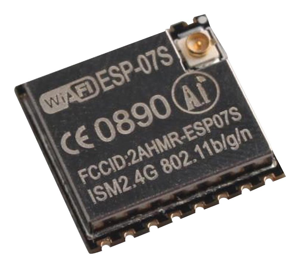 ESP-07S WIFI MODULE, 2.5GHZ, 9 I/O PORT RF SOLUTIONS