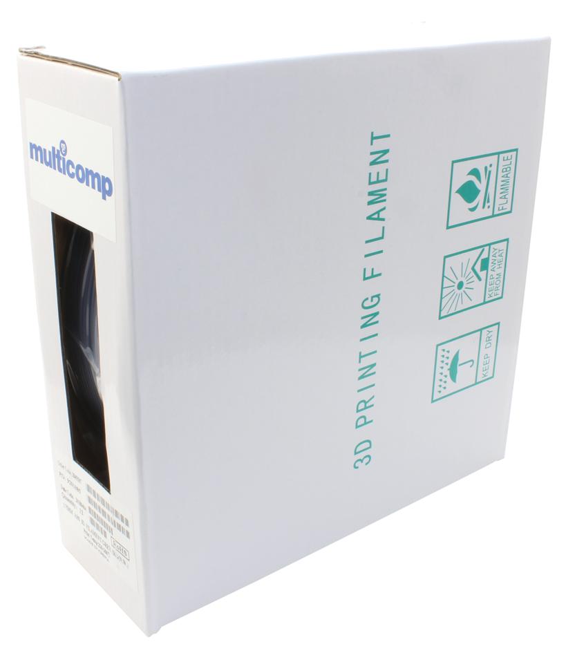 MC002560 3D PRINTER FILAMENT, ABS, 1.75MM, GREY MULTICOMP