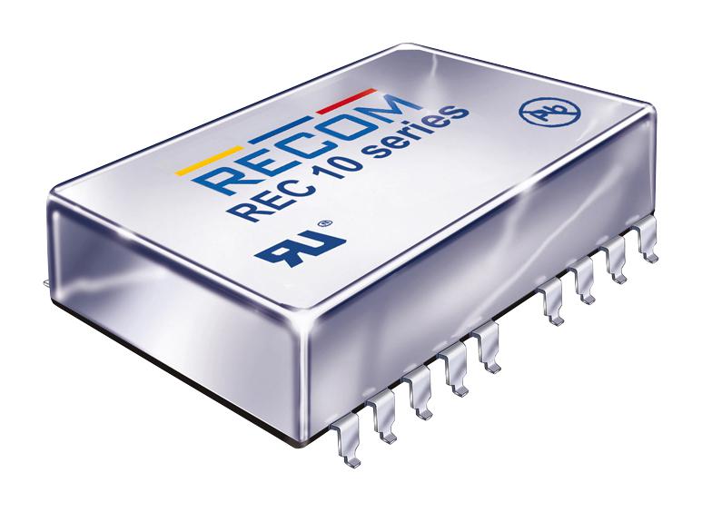 REC10-2405SRWZ/H3/A/M DC-DC CONVERTER, 5V, 2A RECOM POWER
