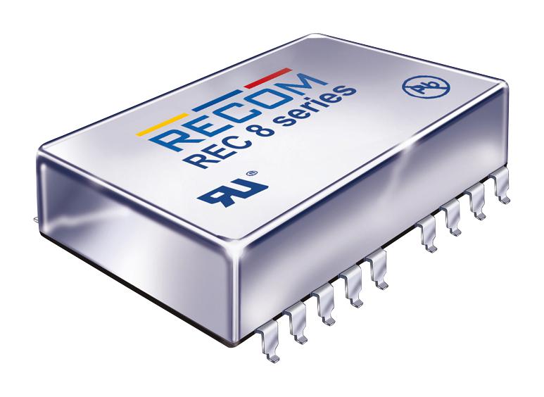 REC8-0505SRW/H3/A/M DC-DC CONVERTER, 5V, 1.6A RECOM POWER