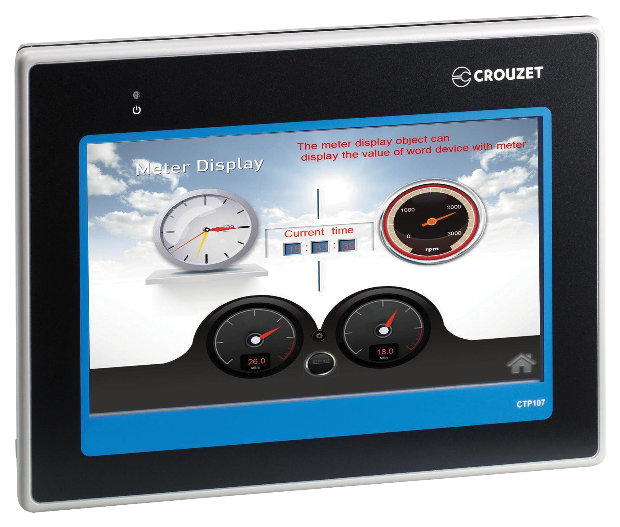 88970566 HMI TOUCH PANEL W/ CONTROLLER, 7 INCH CROUZET