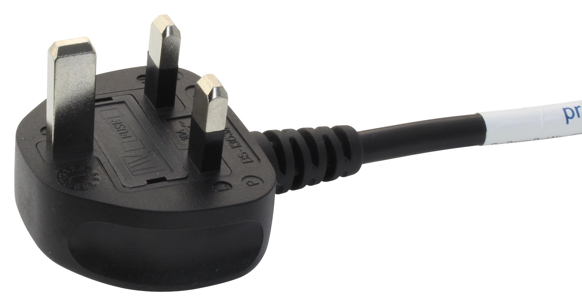 GW-151681 POWER CORD, BS 1363A PLUG-FREE END, 3M MULTICOMP PRO