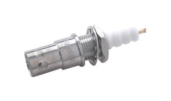 22_SHV-50-0-2/133_NE RF COAXIAL, SHV JACK, 50 OHM, PANEL HUBER+SUHNER