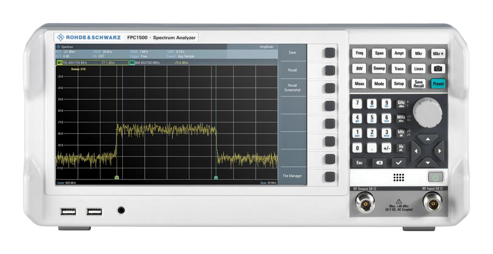 FPC1500 + FPC-B3 (FPC-P3TG) SPECTRUM ANALYSER W/TG, BENCH, 5KHZ-3GHZ ROHDE & SCHWARZ