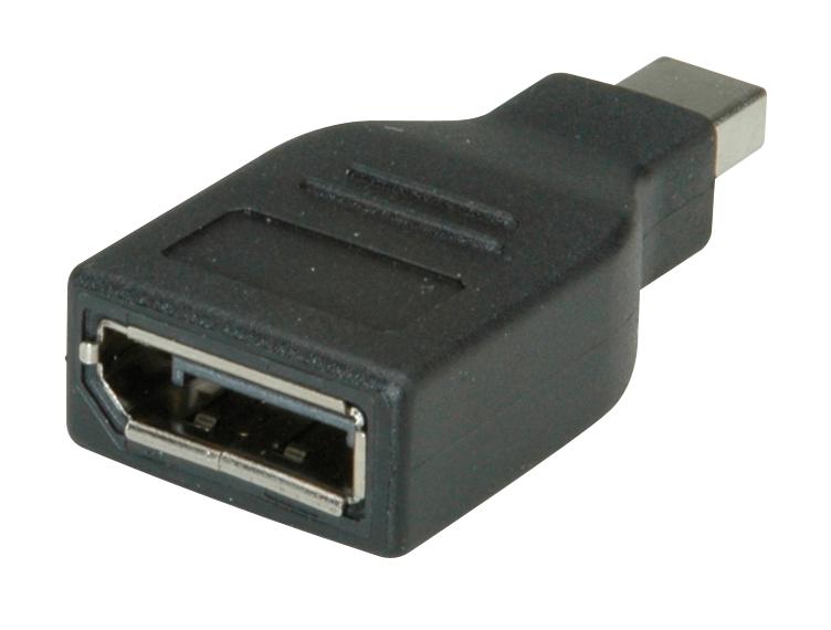 12.03.3130 ADAPTER, DP RCPT-MINI DP PLUG, BLK ROLINE