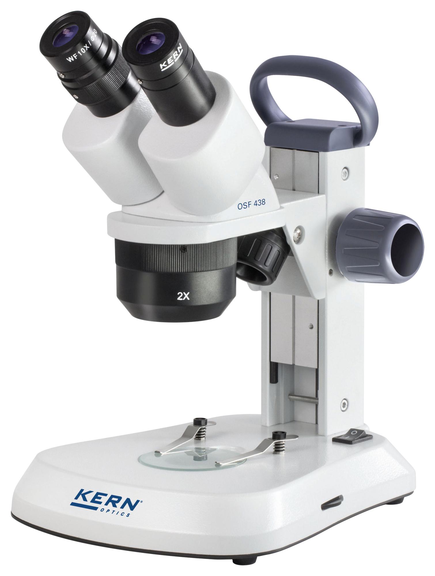 OSF 439 STEREO MICROSCOPE, BINOCULAR, 1X/2X/4X KERN