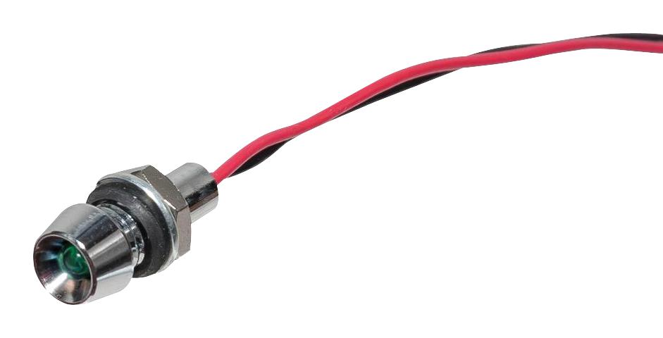 L60D-G5-W INDICATOR, LED PANEL MNT, 5.9MM, GREEN VCC (VISUAL COMMUNICATIONS COMPANY)