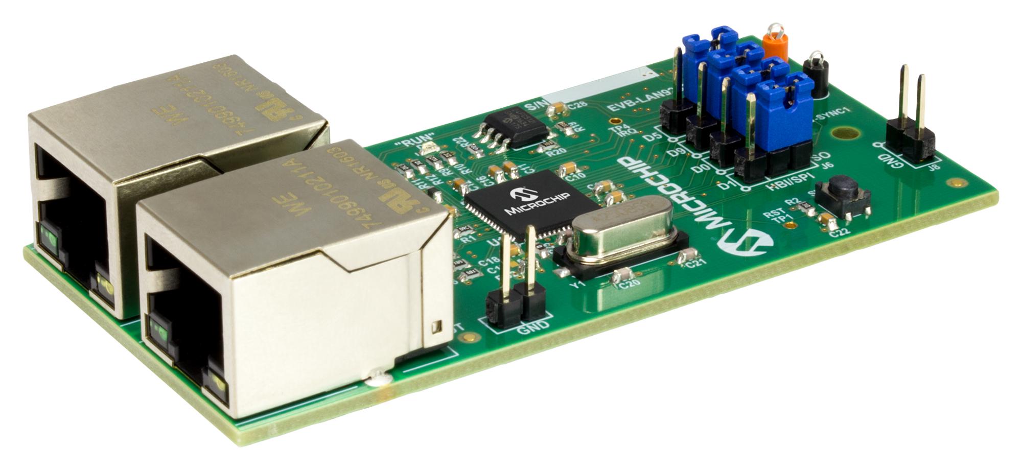 EVB-LAN9252-SPI EVAL BOARD, ETHERCAT SLAVE CONTROLLER MICROCHIP