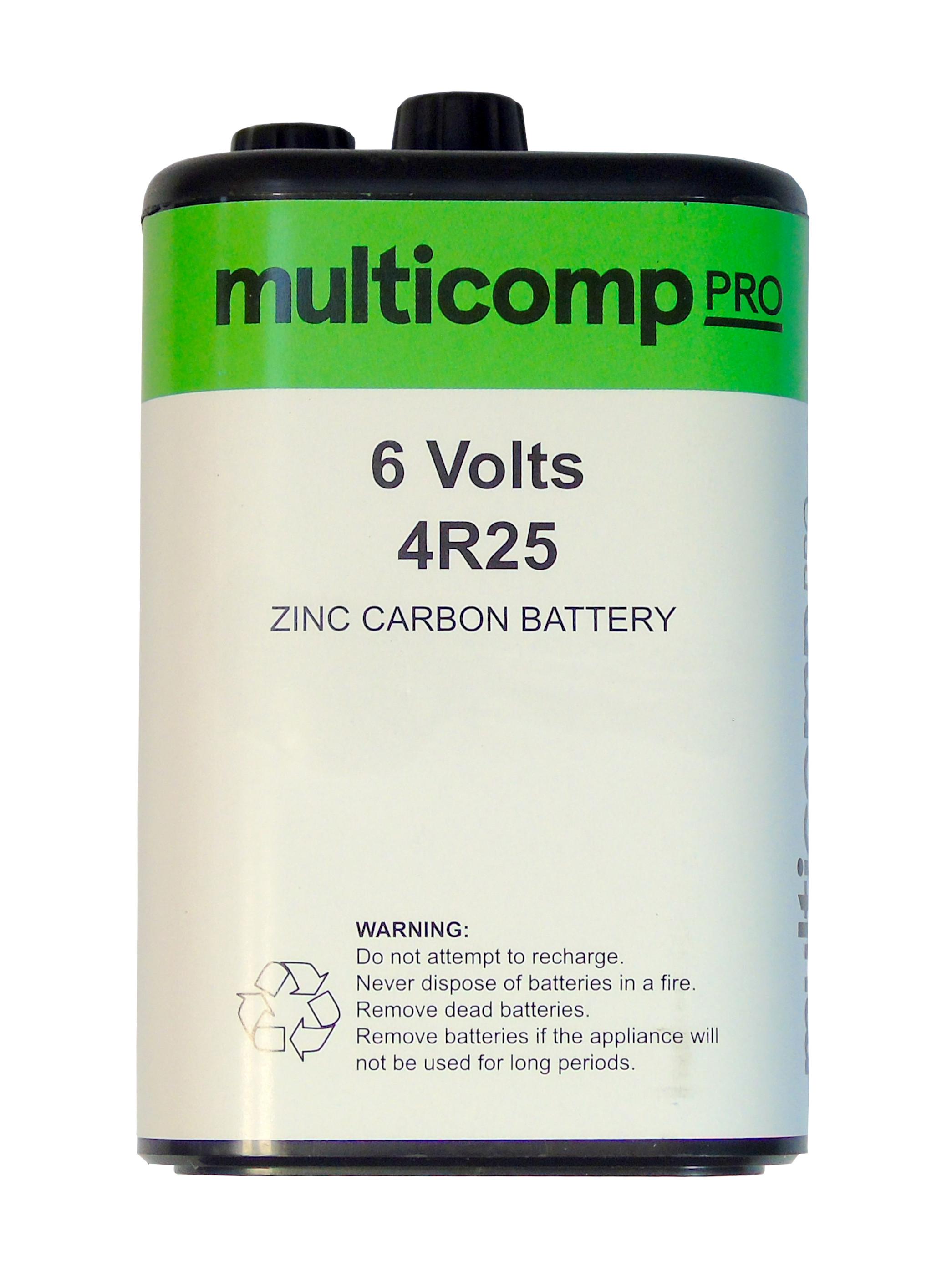 PE000007 BATTERY, NON RECHARGEABLE, 6V MULTICOMP PRO