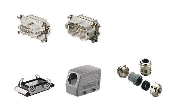 HDC-KIT-HE 10.110 M HDC KIT, 10POS, SIZE 4, M25, SCREW WEIDMULLER