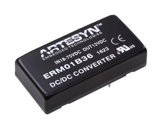 ERM01B110 DC-DC CONVERTER, 12V, 1.67A ARTESYN EMBEDDED TECHNOLOGIES