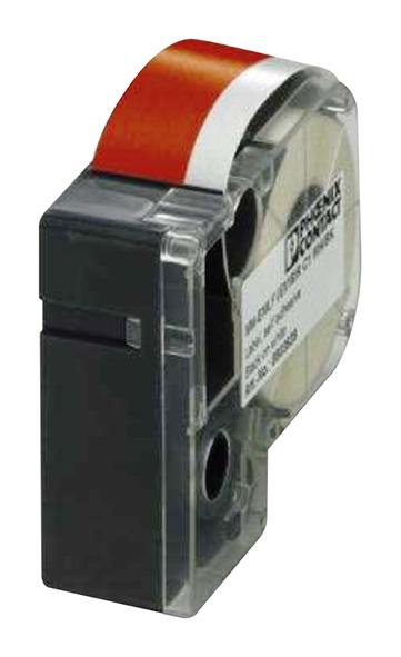 0803960 LABEL PRINTER TAPE, WHITE ON RED, 8M PHOENIX CONTACT