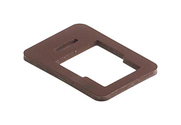 GM 207-7 FLAT GASKET, EPDM, RECTANGULAR CONN HIRSCHMANN