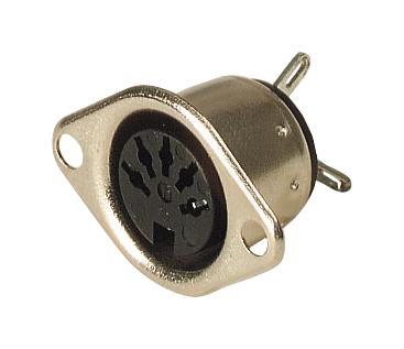 MAB 3 S DIN AUDIO/VIDEO CONN, JACK, 3POS, STEEL HIRSCHMANN