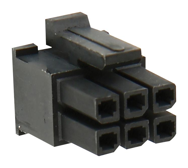 10142707-06LF CONN HOUSING, RCPT, 6POS, 2ROW, 5.7MM AMPHENOL ICC
