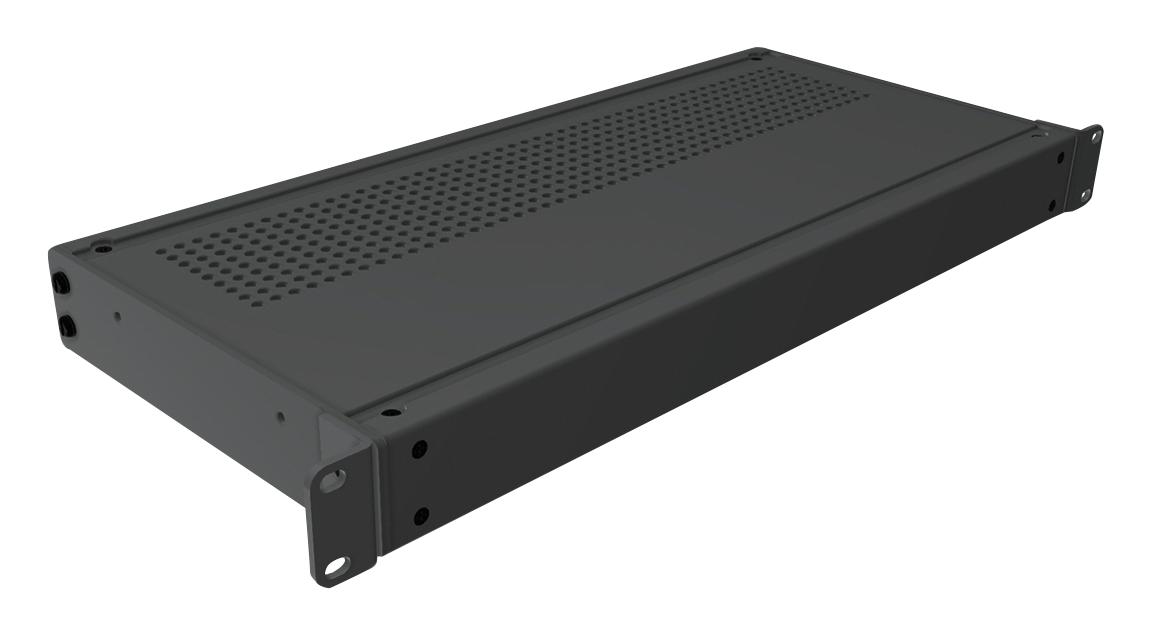 RMCV19018BK1 RACK MOUNT CABINET, 1U, ALUM, BLACK HAMMOND