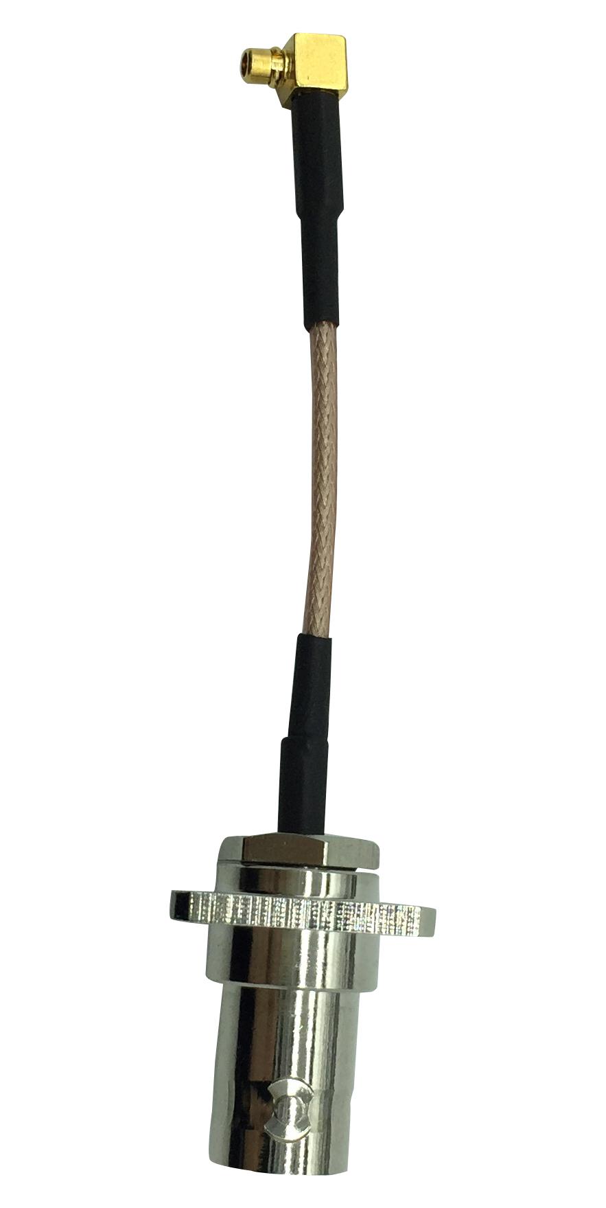 MC002996 RF CABLE, BNC SOCKET-MMCX R/A PLUG, 75MM MULTICOMP PRO