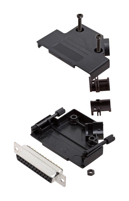 L17D45PK-P-25+L77SDB25S D SUB CONNECTOR, RCPT, 25POS, SOLDER AMPHENOL ICC