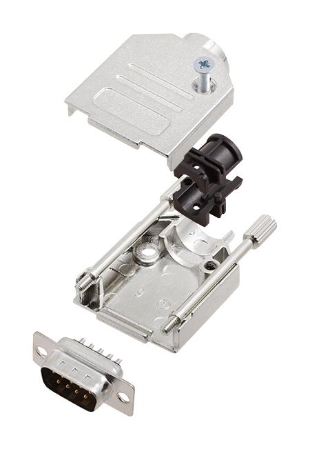 L17DTZK09+L717SDE09P D SUB CONNECTOR, PLUG, 9POS, SOLDER AMPHENOL ICC