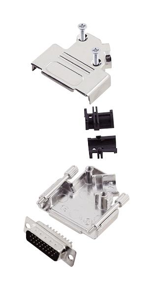 L17D45ZK15+L717HDA26P HD-D SUB CONNECTOR, PLUG, 26POS, SOLDER AMPHENOL ICC
