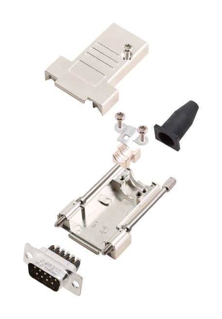 L17DTSL15-RG-LJS-T+L717DA15PST D SUB CONNECTOR, PLUG, 15POS, SCREW AMPHENOL ICC