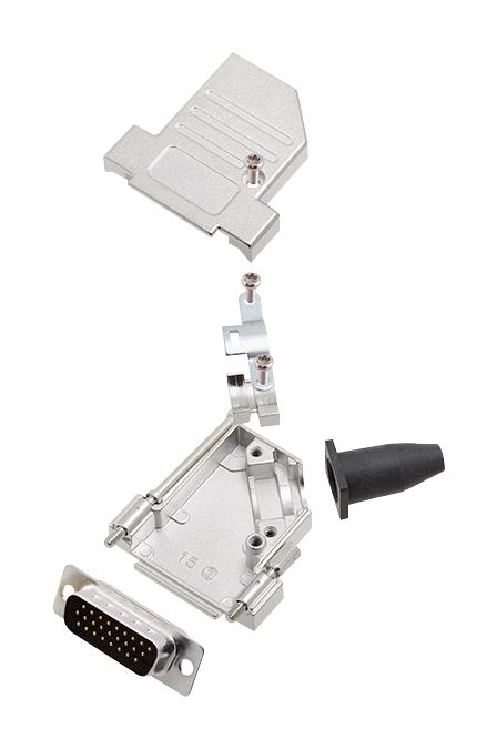 L17DTSL15-RG-LJS-S+L717HDA26P HD-D SUB CONNECTOR, PLUG, 26POS, SOLDER AMPHENOL ICC