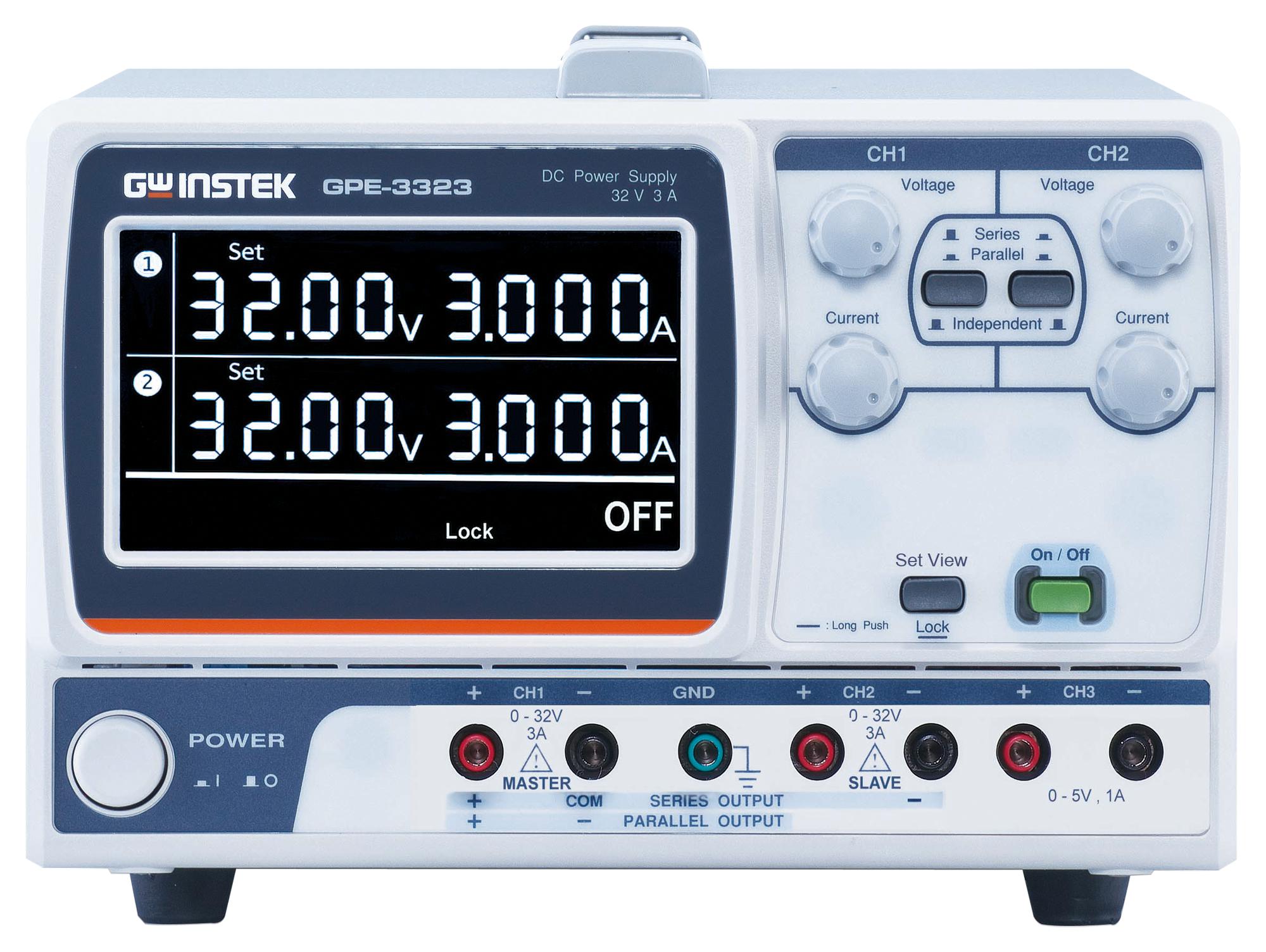 GPE-3323 DC POWER SUPPLY, 3 CHANNEL, 217W GW INSTEK