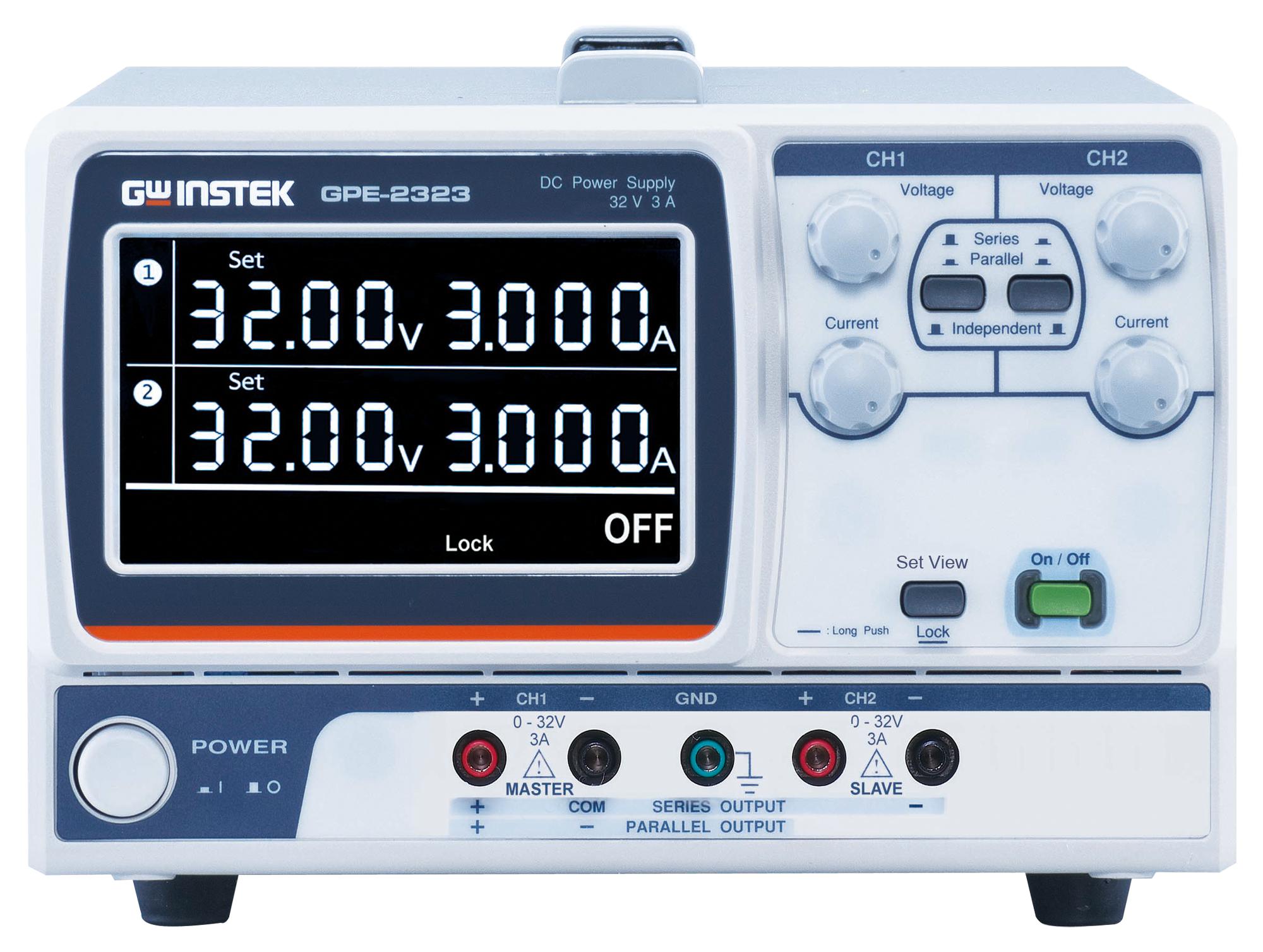 GPE-2323 DC POWER SUPPLY, 2 CHANNEL, 192W GW INSTEK