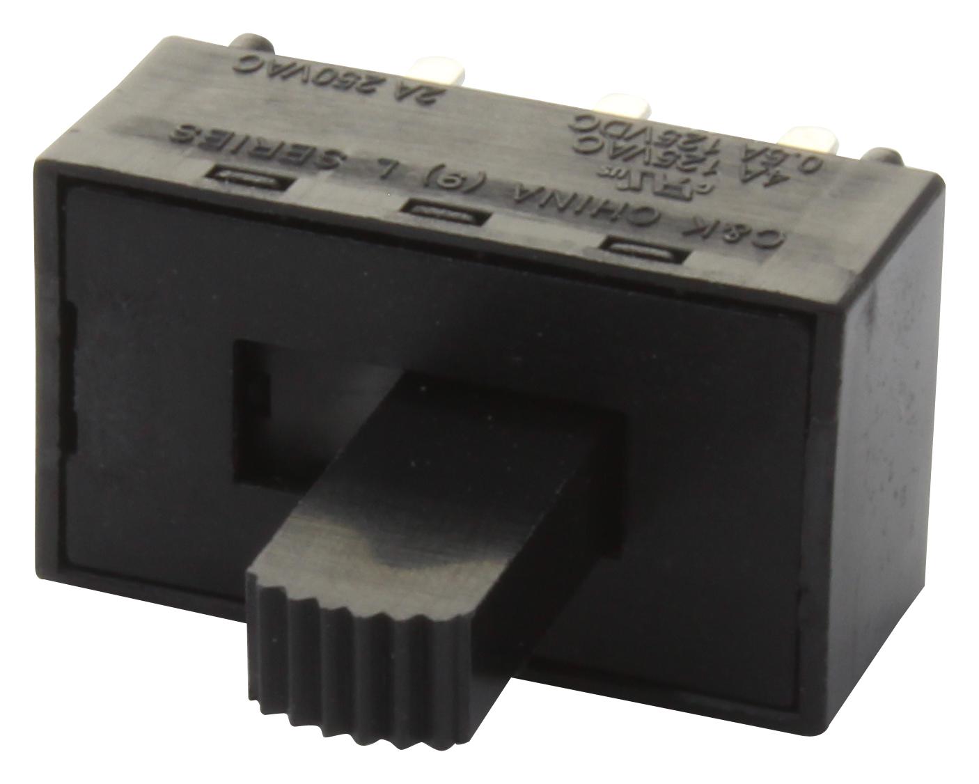 L202031MS02Q SLIDE SWITCH, DPDT, 4A, 125V, THT C&K COMPONENTS