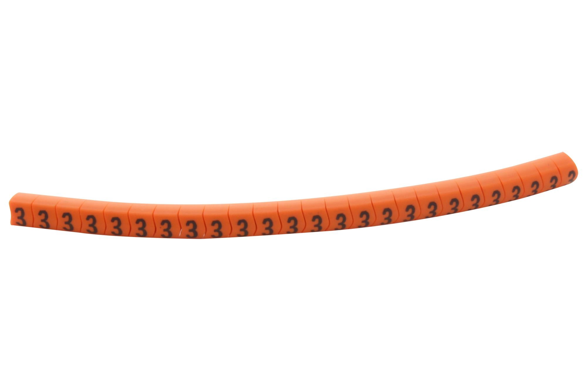 901-11003 CABLE MARKER, PRE PRINTED, PVC, ORANGE HELLERMANNTYTON