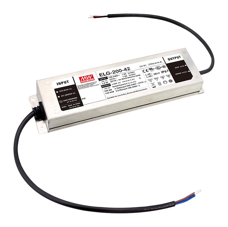 ELG-200-12-3Y LED DRIVER PSU, AC-DC, 12V, 16A MEAN WELL
