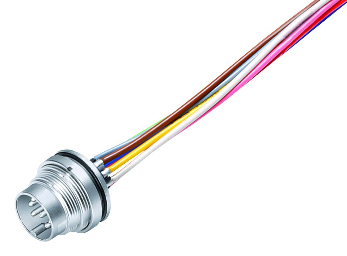 09-0123-782-06 CIRCULAR CONNECTOR, PLUG, 6POS, PANEL BINDER