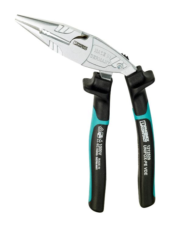 1212529 NEEDLE NOSE POINTED PLIER, 200MM PHOENIX CONTACT